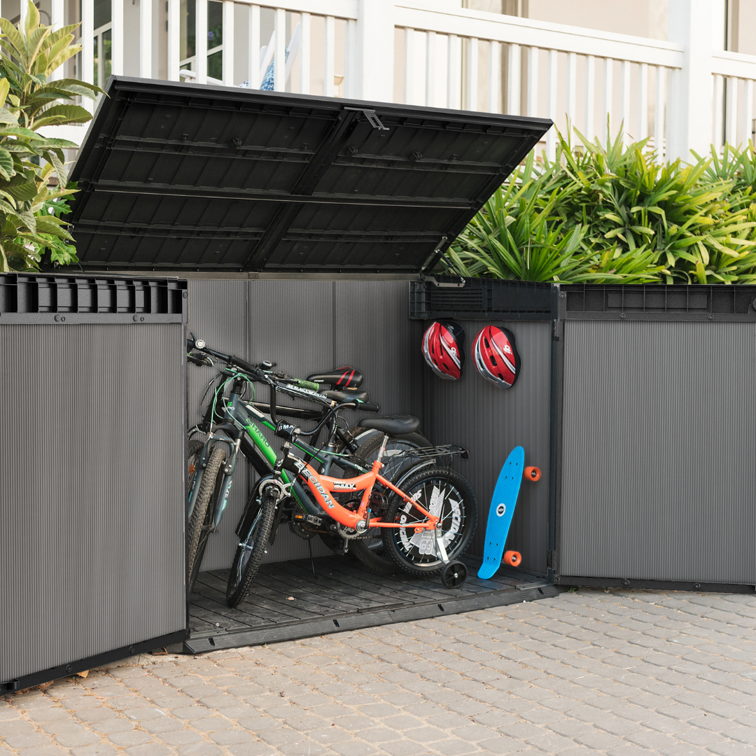 Keter Premier Jumbo Horizontal Resin Outdoor Storage Shed