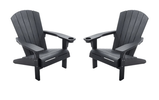 Alpine Adirondack Chair Set - Grey